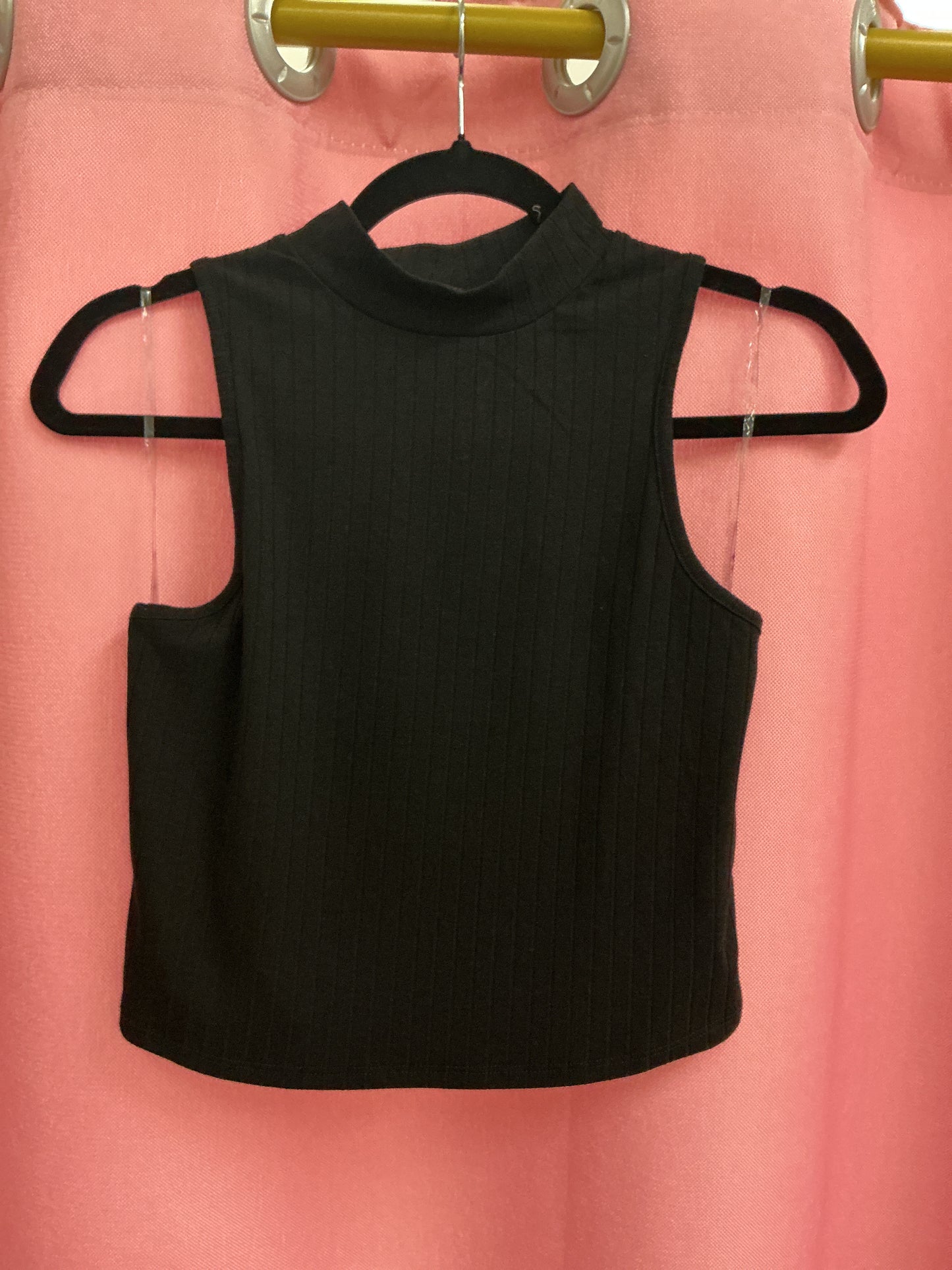 Blusa sin mangas cuello tortuga