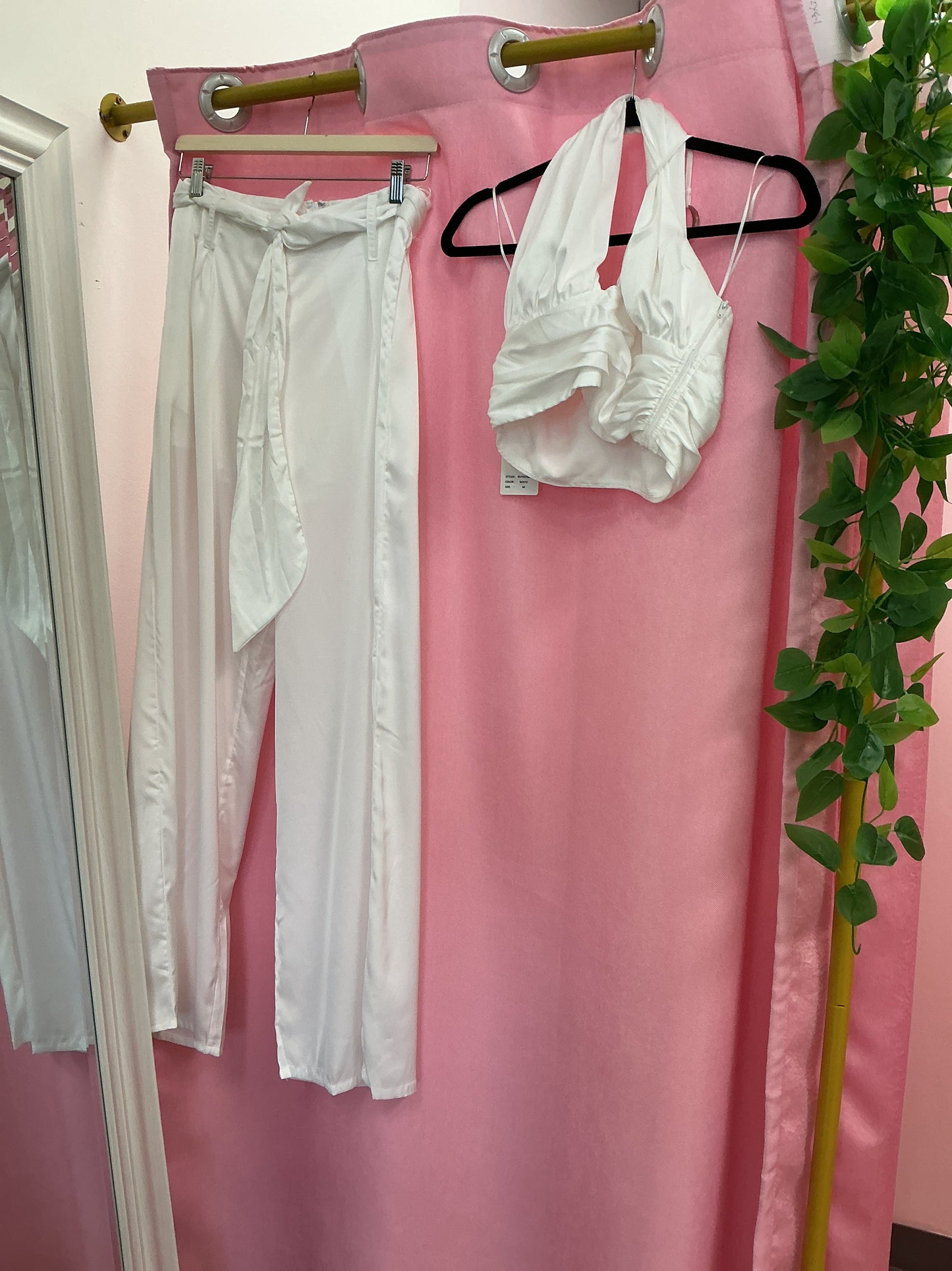Set blusa y pantalón de seda