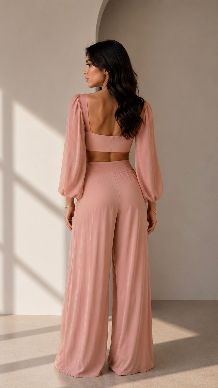 Rosé Aire Pants Set