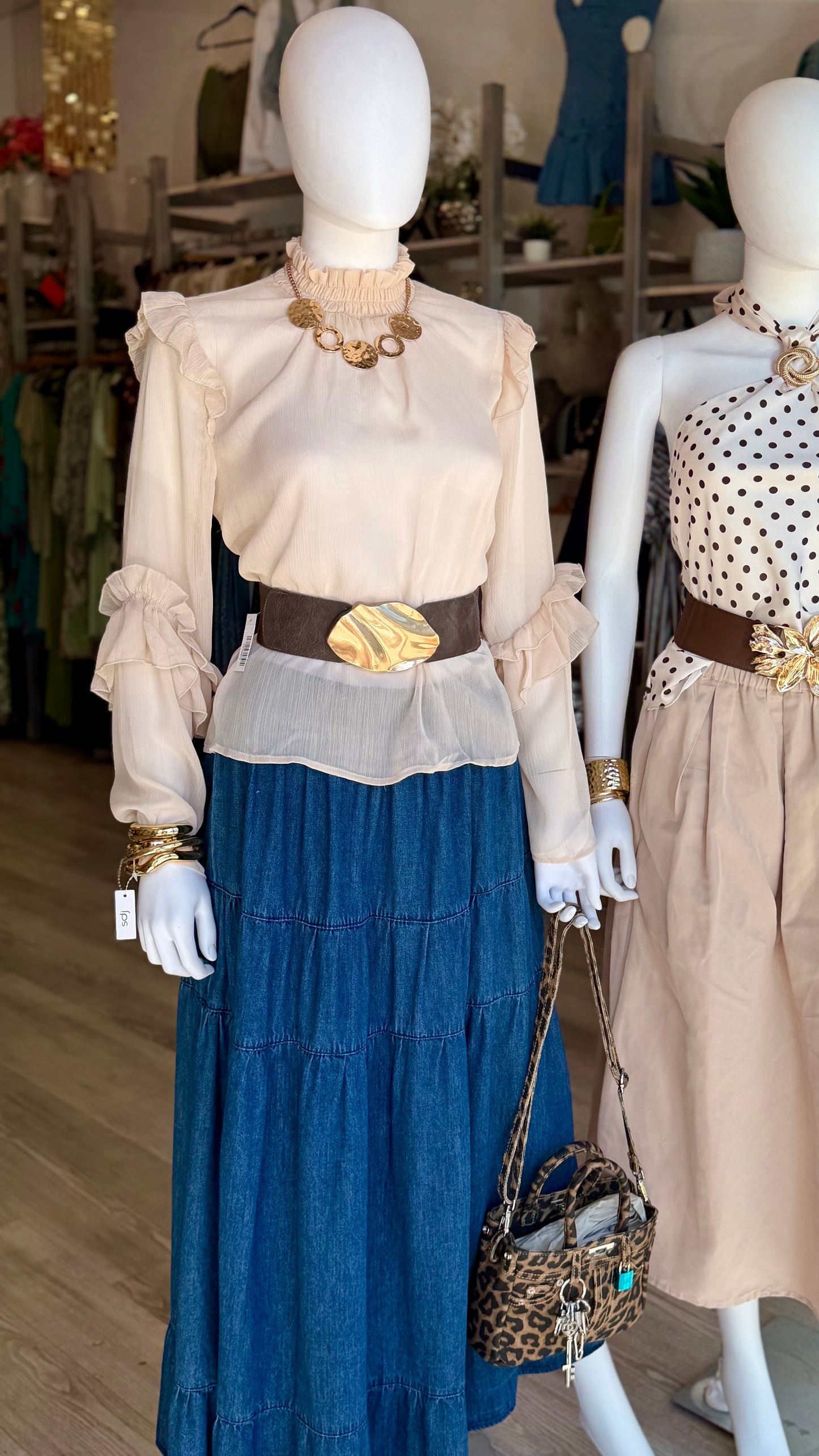 Denim Maxi Skirt