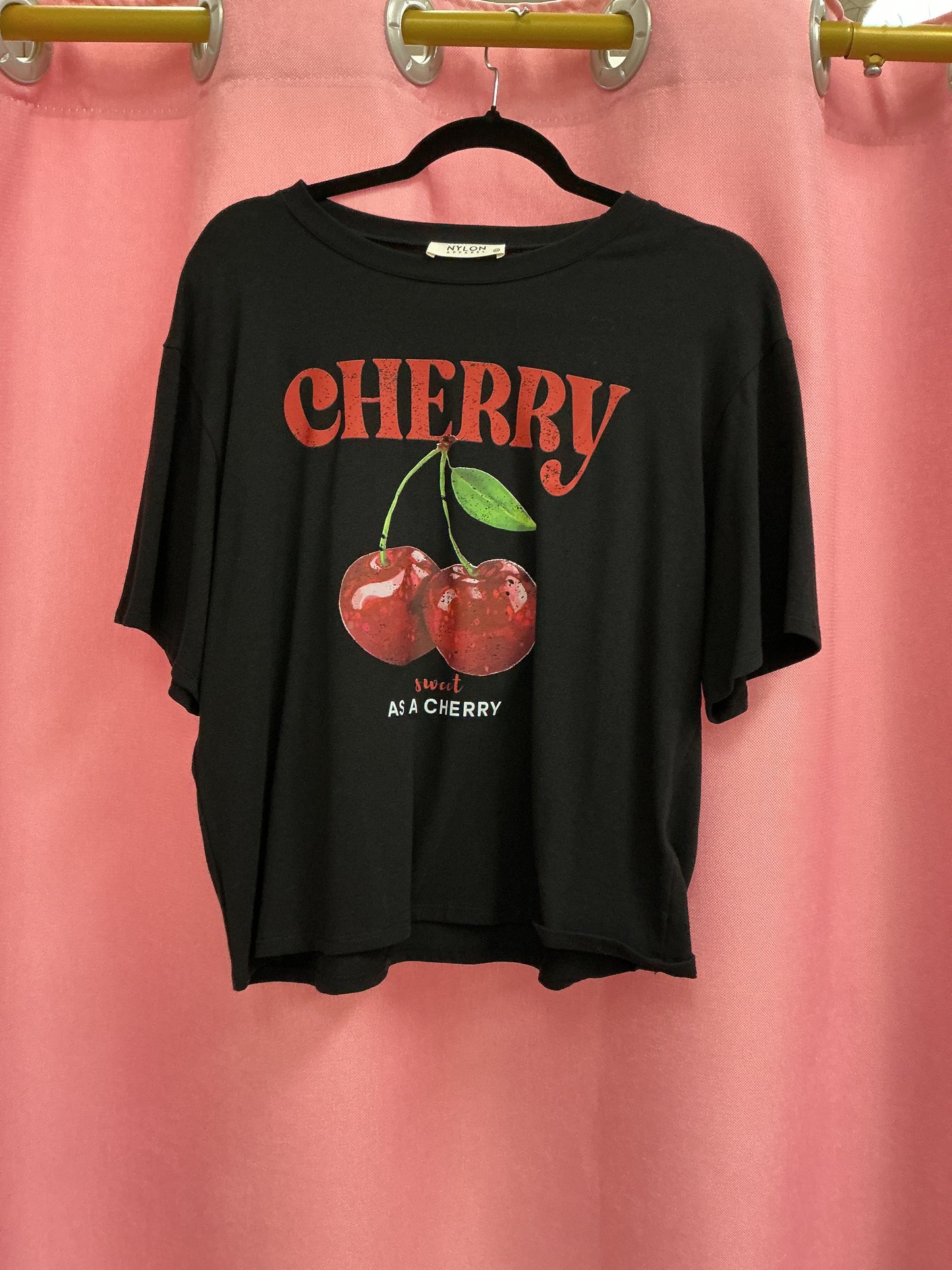 Blusa cherry negra