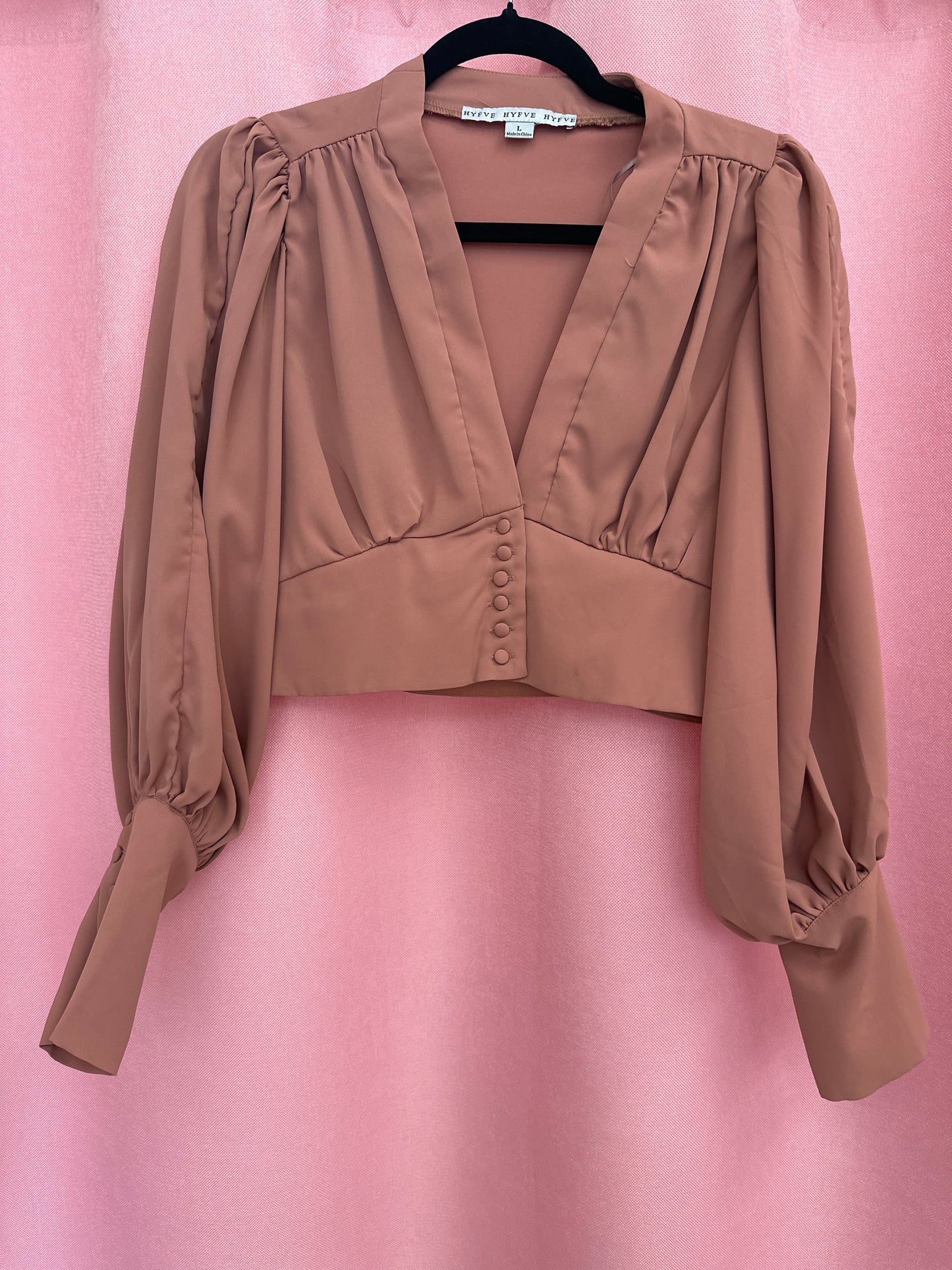 Blusa manga larga con botones