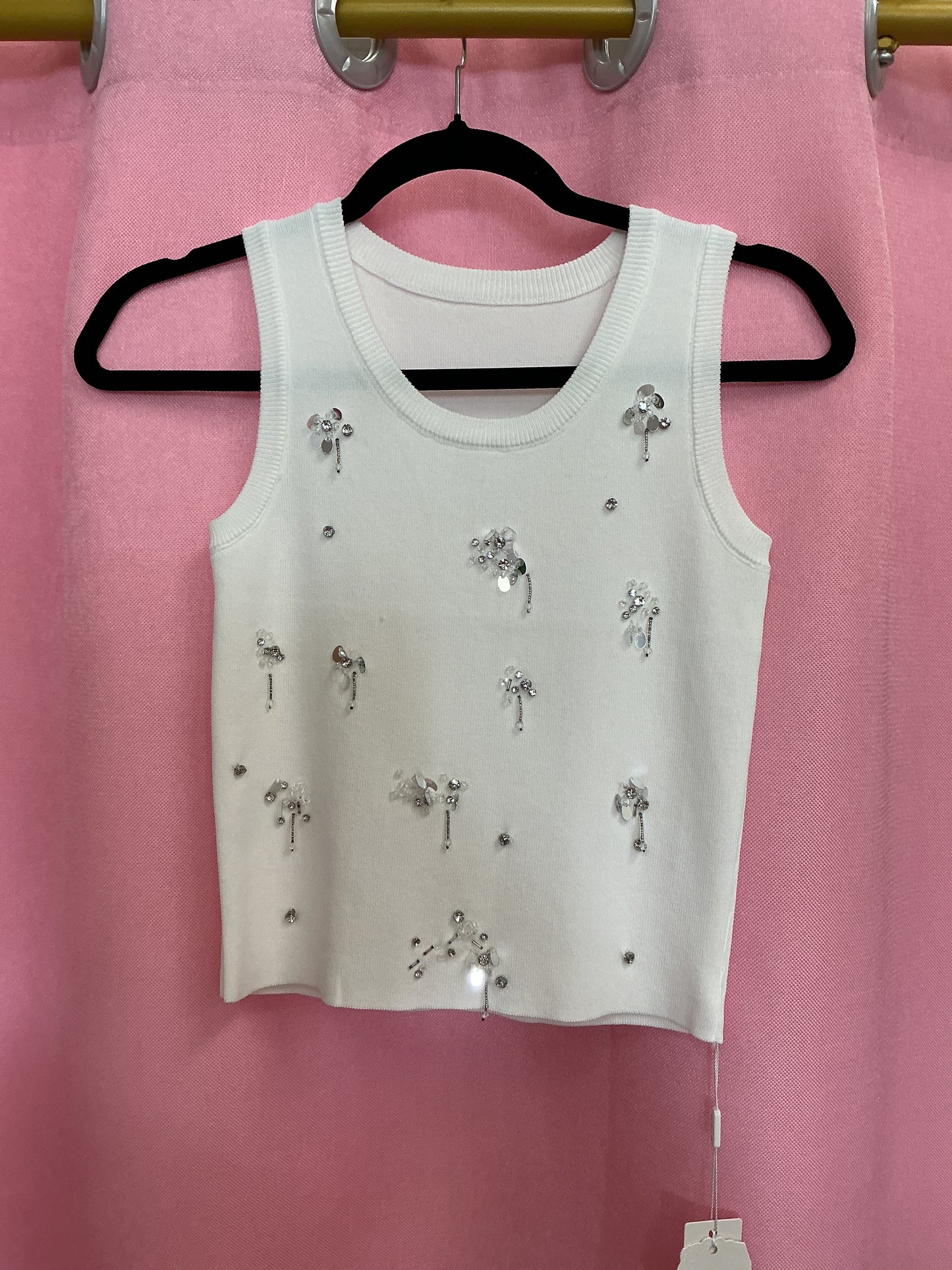 Tank top con brillos