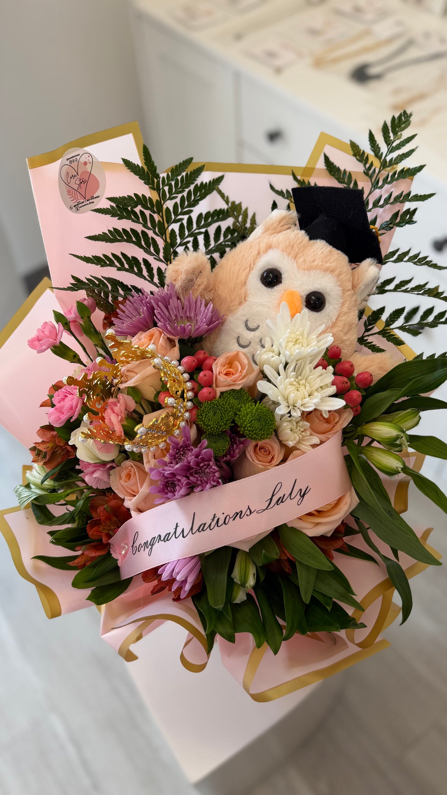 Blush Graduation Bouquet