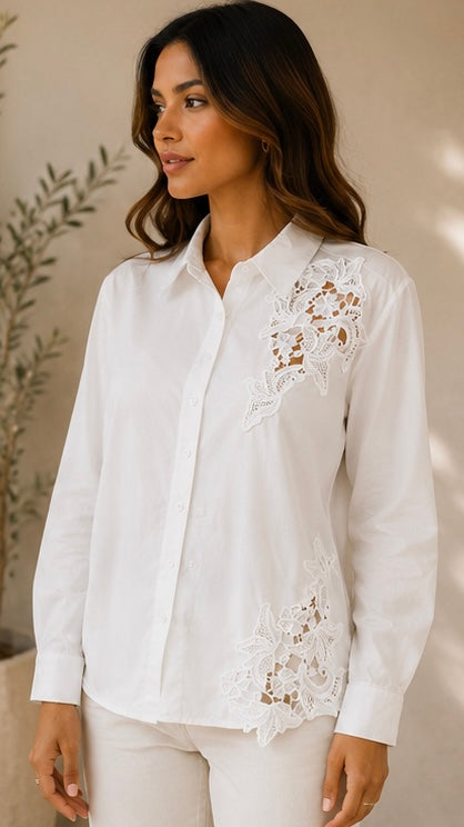Lace Bloom Shirt