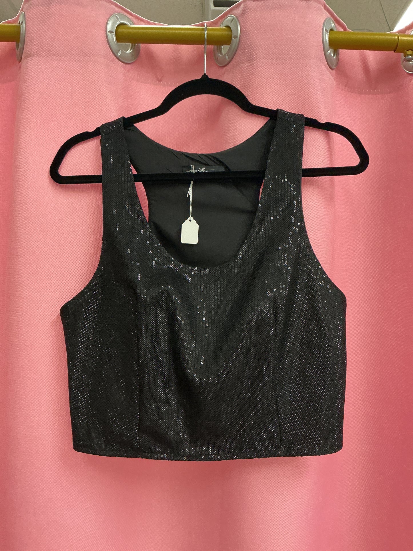 Blusa sin mangas con lentejuelas