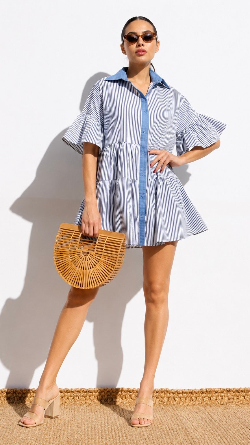 Striped Flare Dress