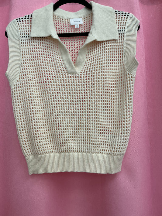 Sweater Tejido con Cuello sin Mangas