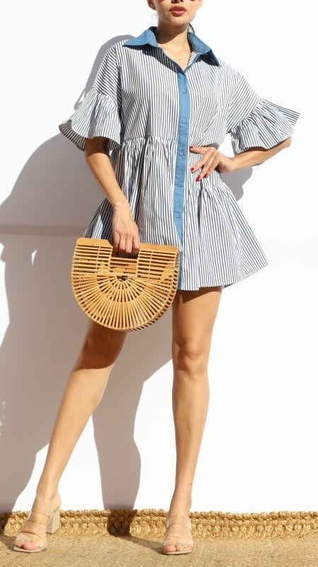 Striped Flare Dress