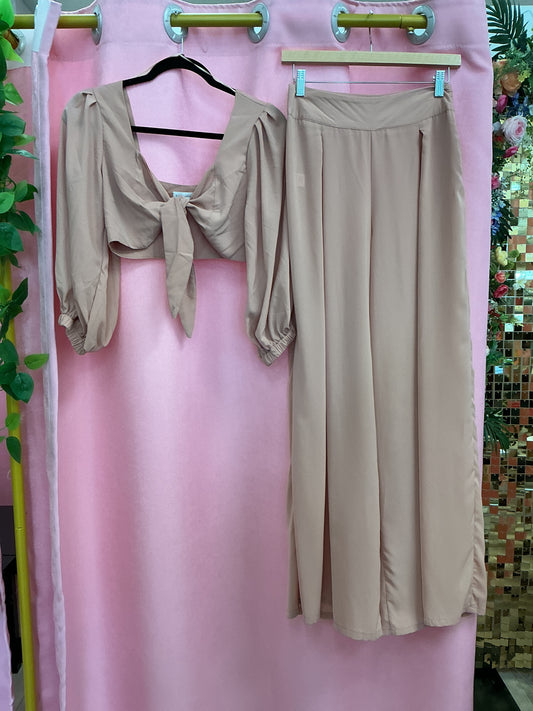 Set top y (pantalón) tela suave