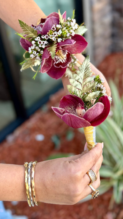 Prom Corsage & Boutonniere Set