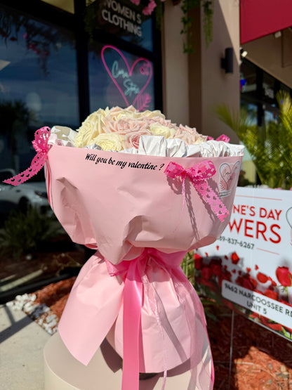 Say Yes in Roses Bouquet