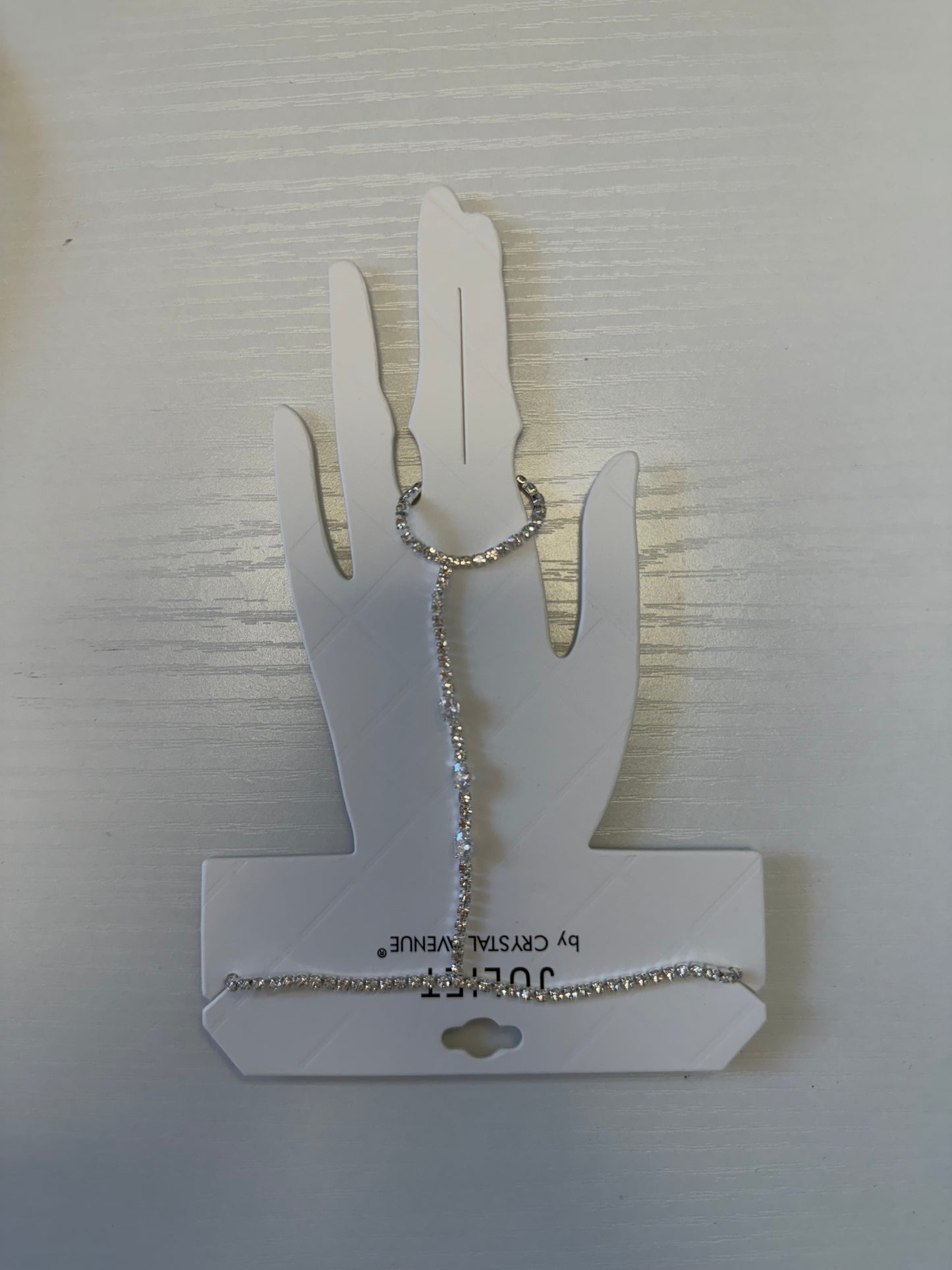 Hand chain with diamonds