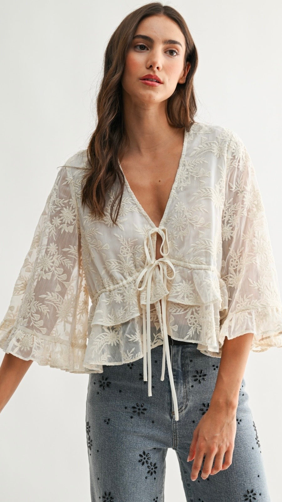 Flora Veil Blouse