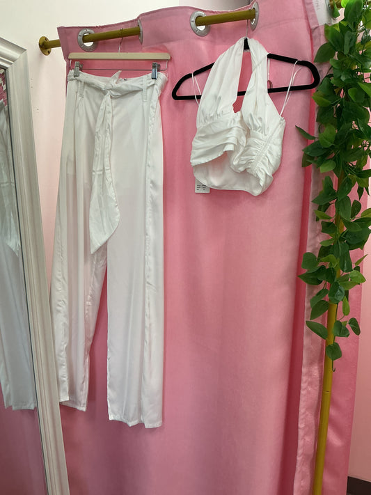 Set blusa y pantalón de seda