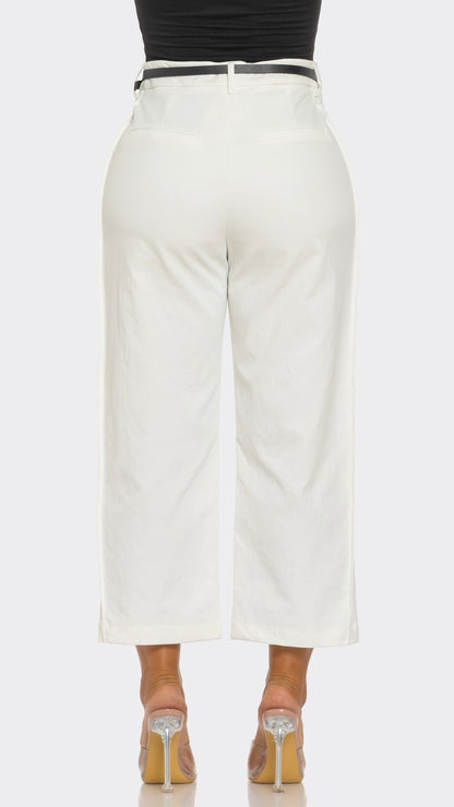 Belted Capri Pants