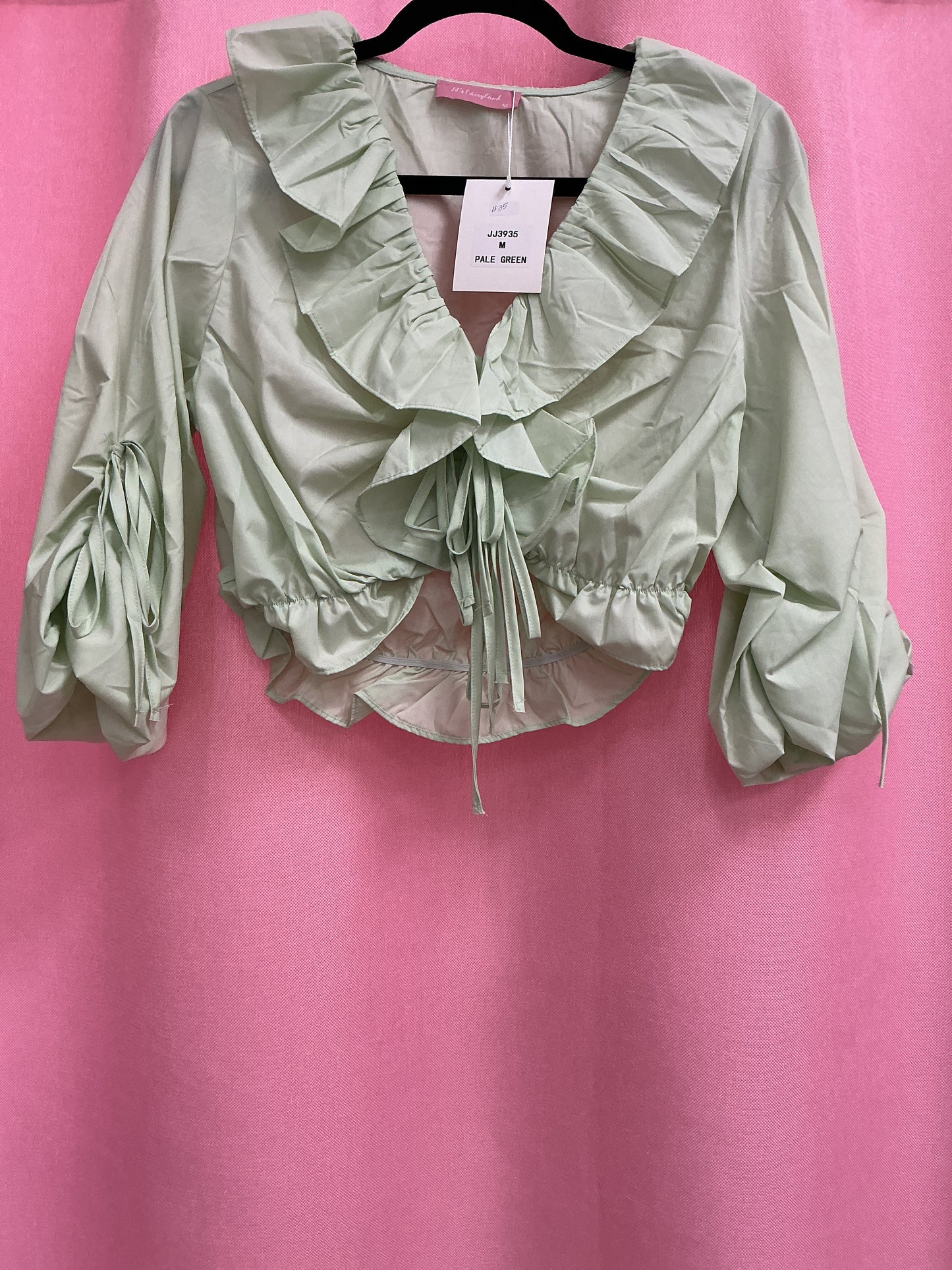Blusa Escote en V y Volantes