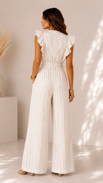 Striped Serenity Jumpsuit