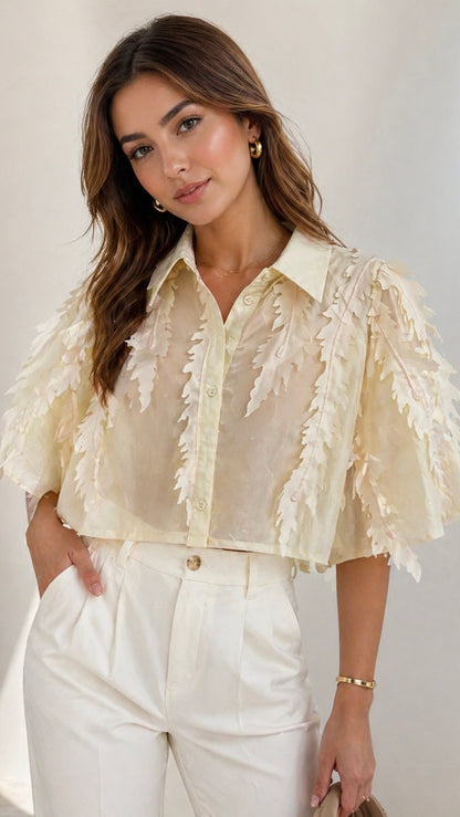 Elegant Leaf Blouse