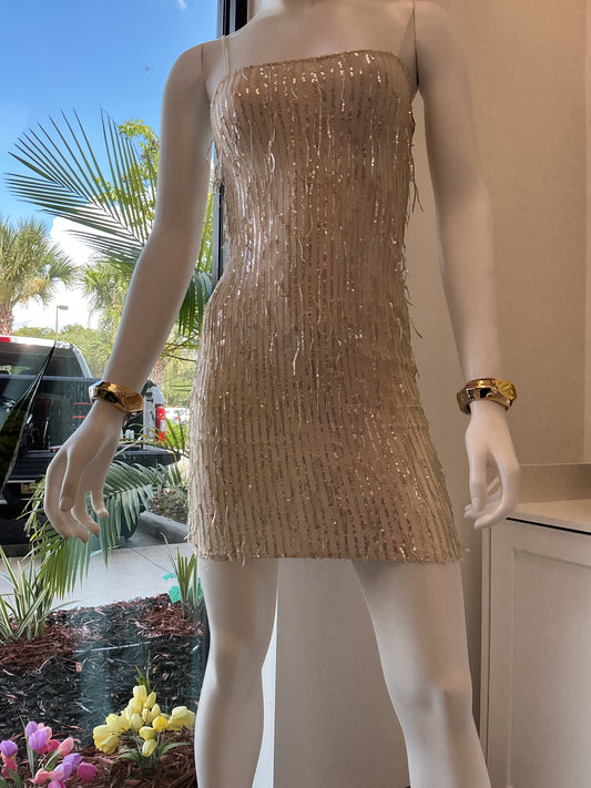 Vestido Cóctel Corto Lentejuelas