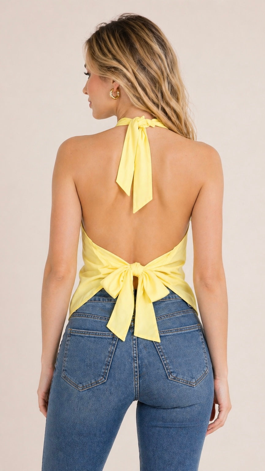 Tie Back Halter Top