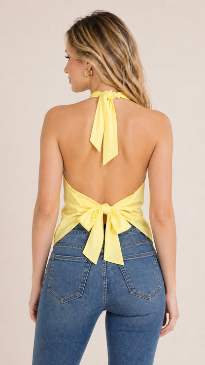 Tie Back Halter Top