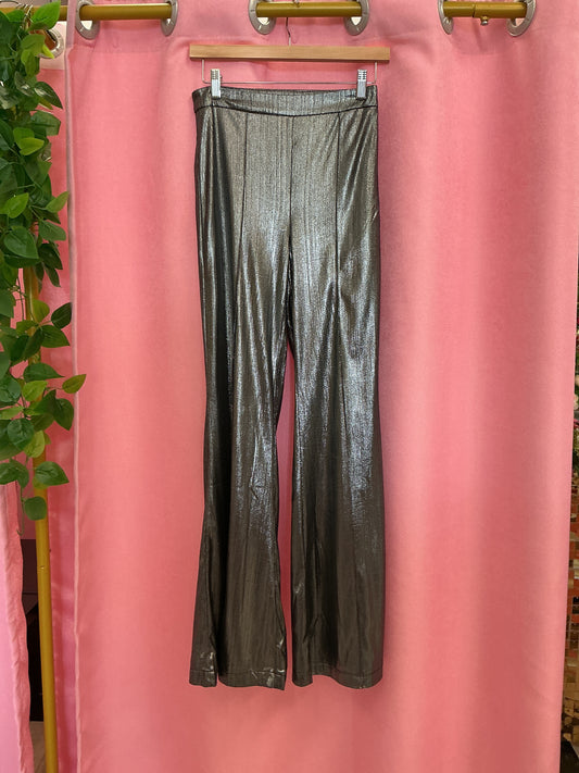 Pantalón brillante plomo