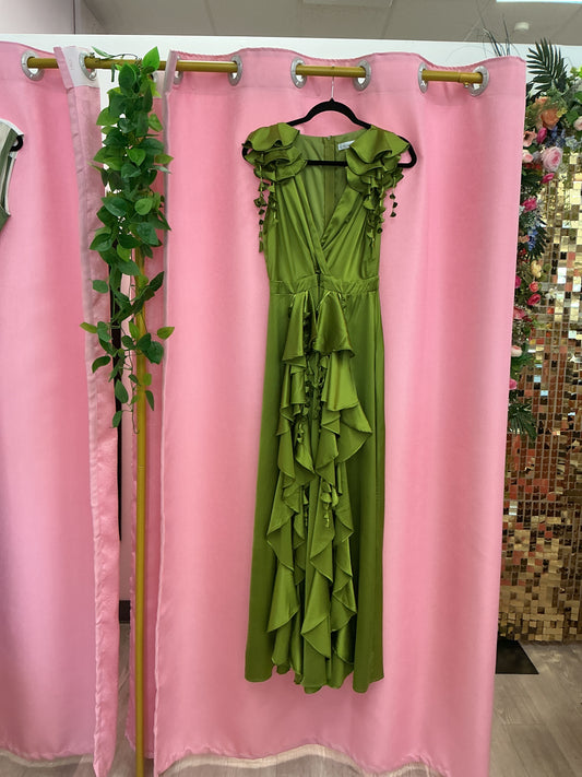 Vestido de seda abierto