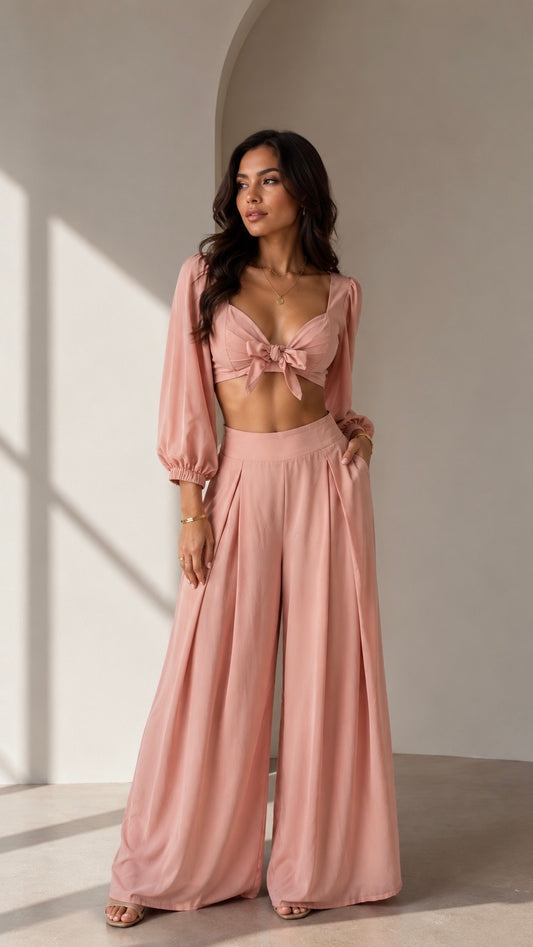 Rosé Aire Pants Set