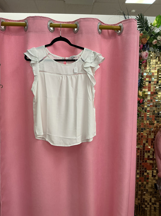 Blusa color hueso mangas corta