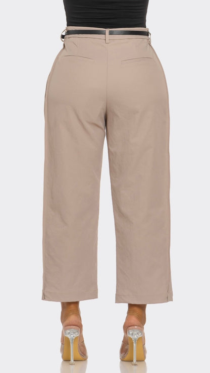 Belted Capri Pants