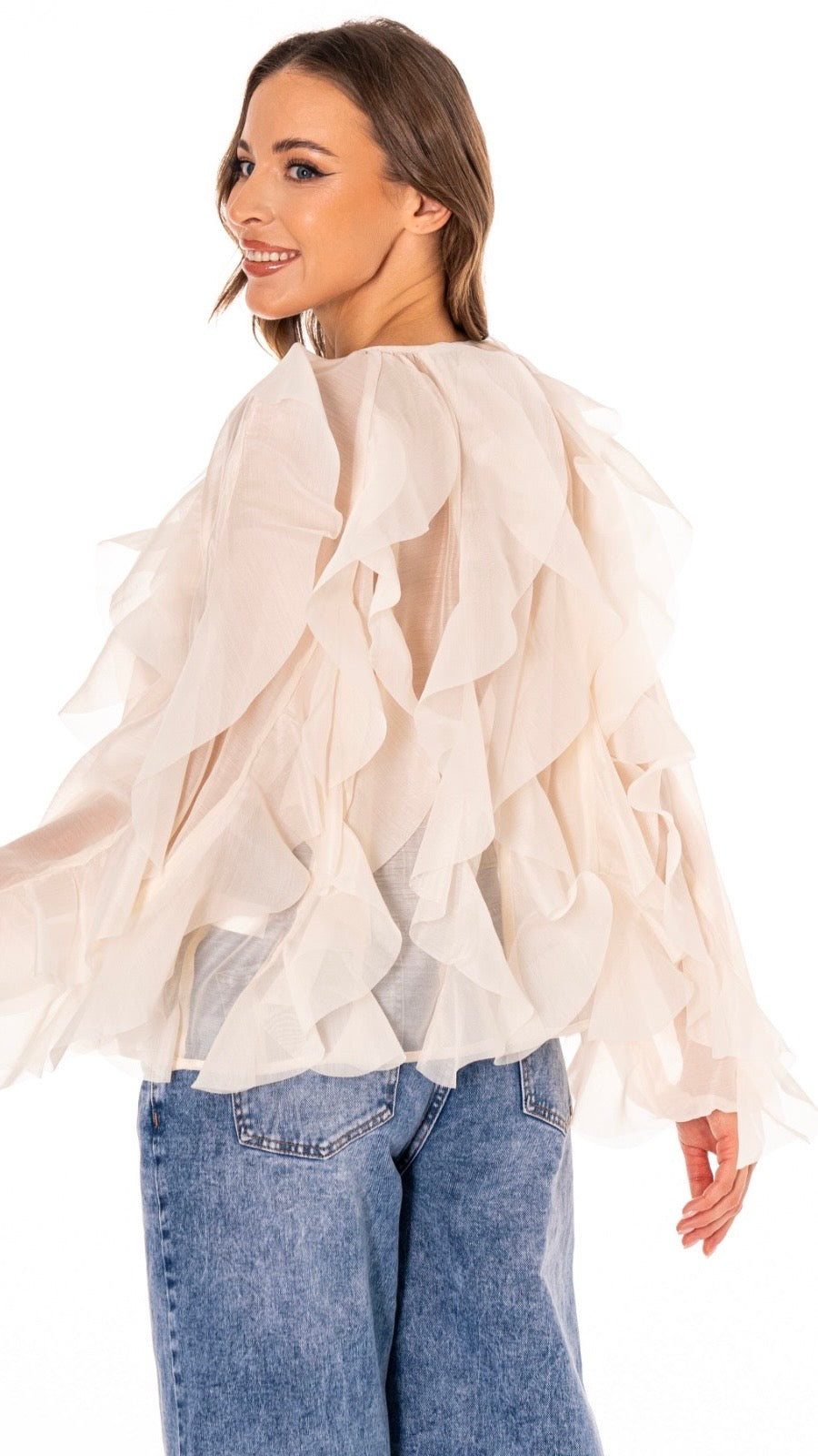 Petal Cascade Blouse