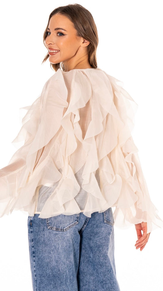 Petal Cascade Blouse