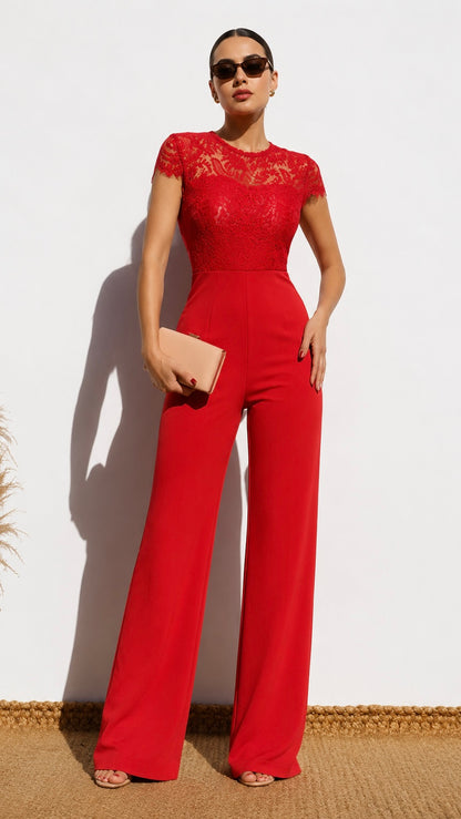 Laced in Flame Jumpsuit