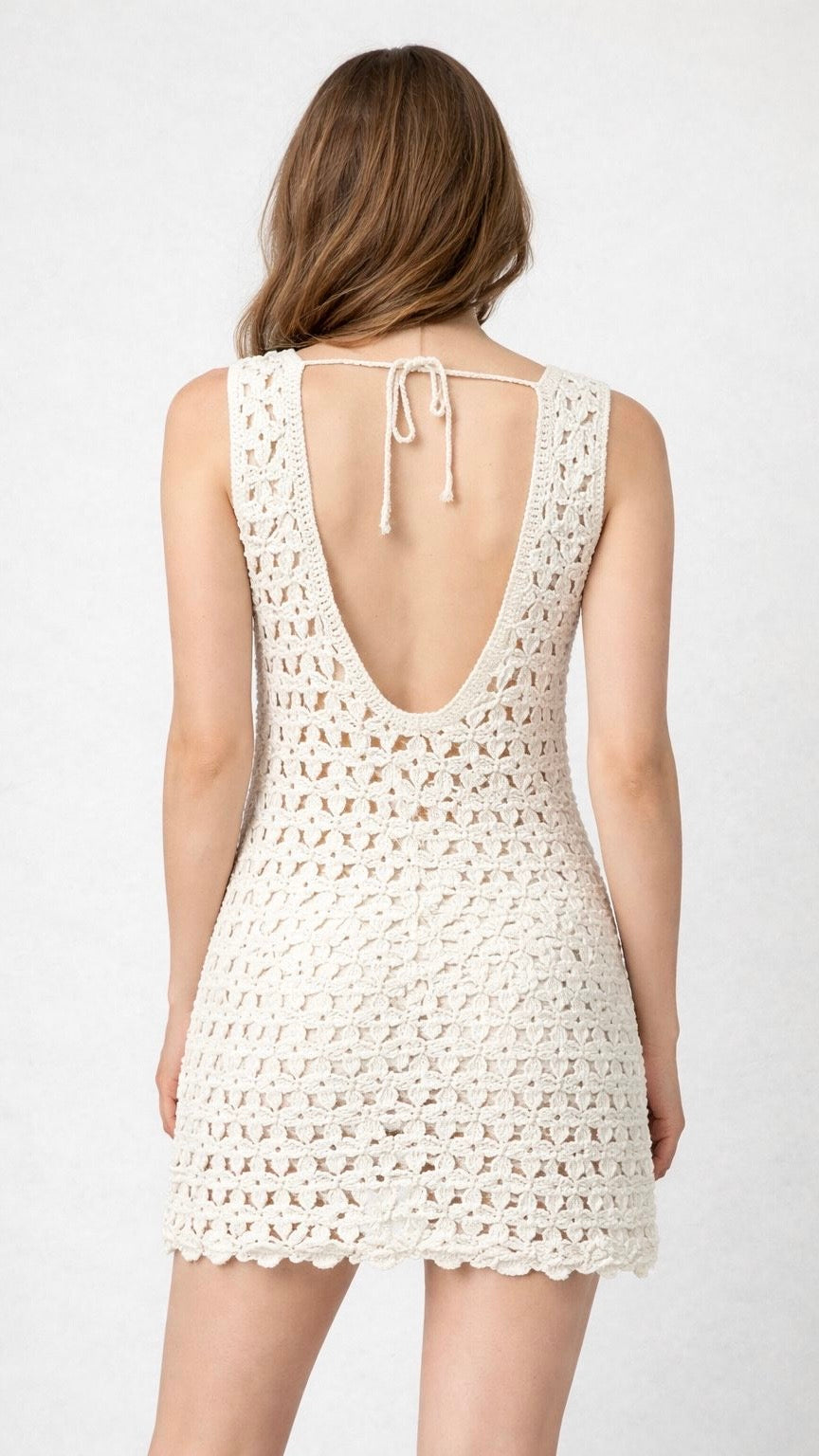 Tulum Crochet Mini Dress