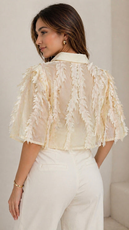 Elegant Leaf Blouse