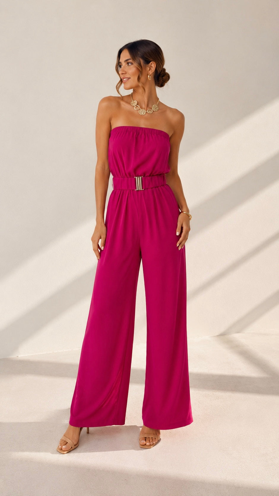 Magenta Power Jumpsuit