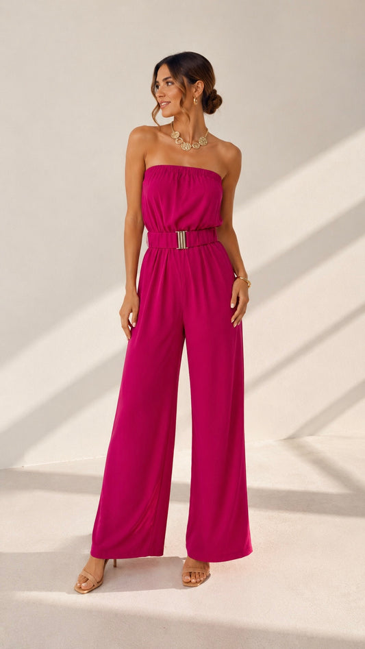 Magenta Power Jumpsuit