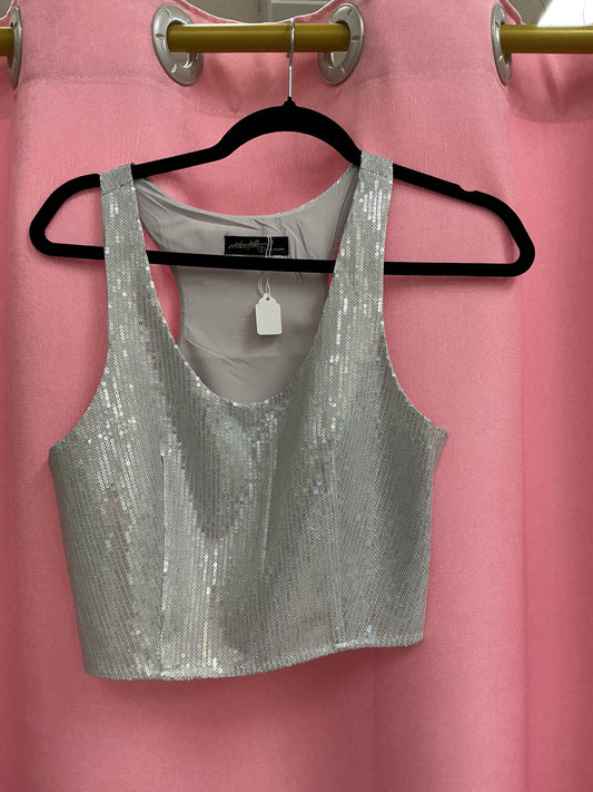 Blusa plateada