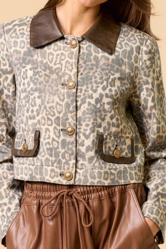 Leopard luxe jacket