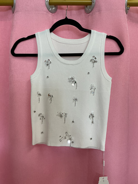 Tank top con brillos