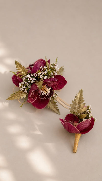Prom Corsage & Boutonniere Set