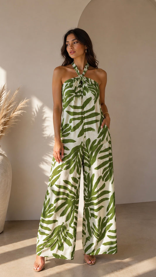 Jumpsuit straples estampado