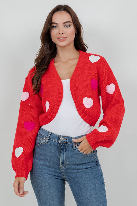 Candy heart sweater