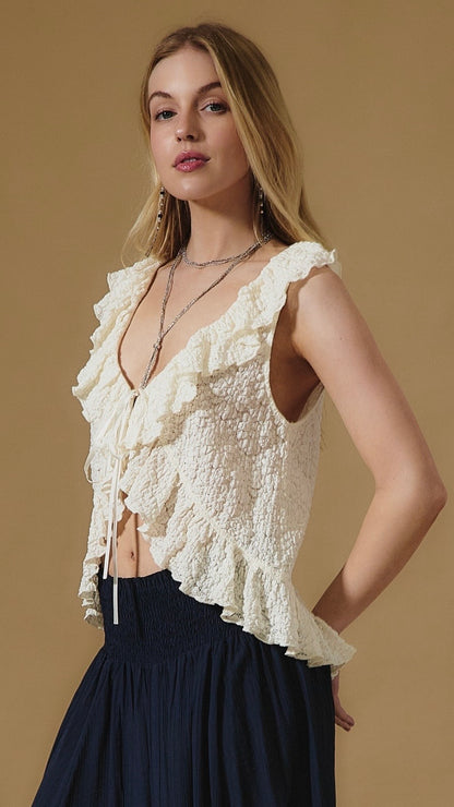 Boho Ruffle Top