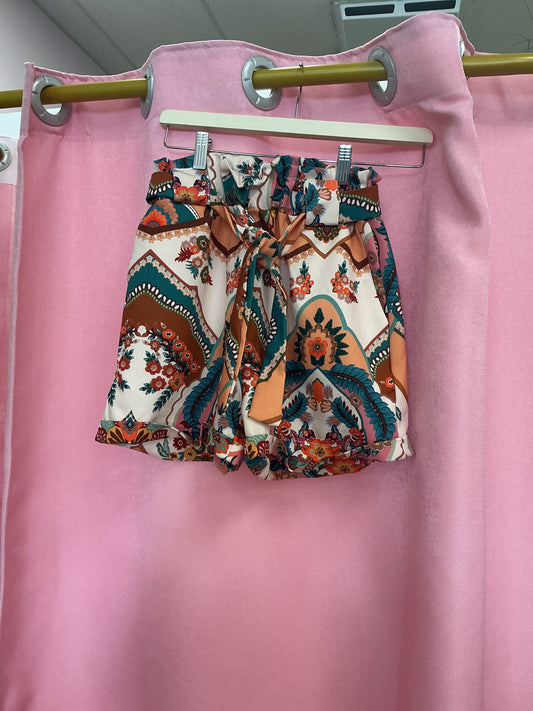 Short estampado con correa