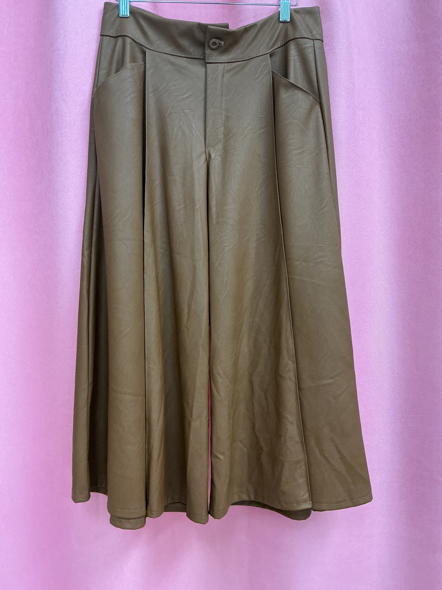 Pantalón Palazzo de Cuerina Color Camel