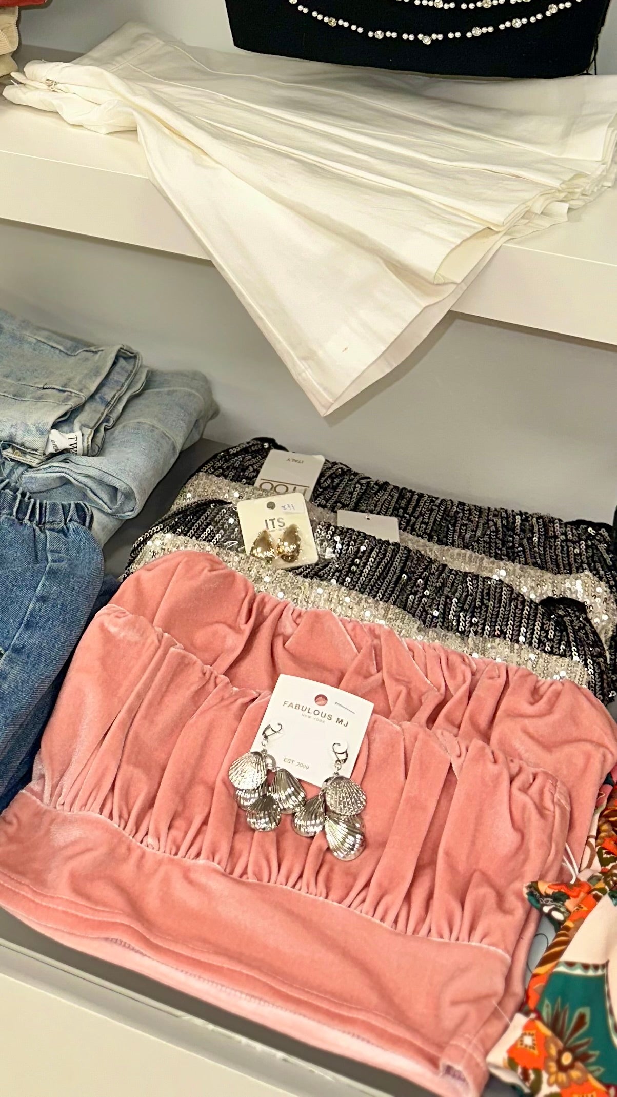 Velvet Rosé Ruched Top
