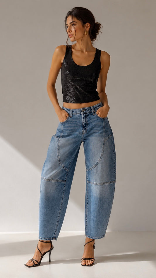 Barrel jean