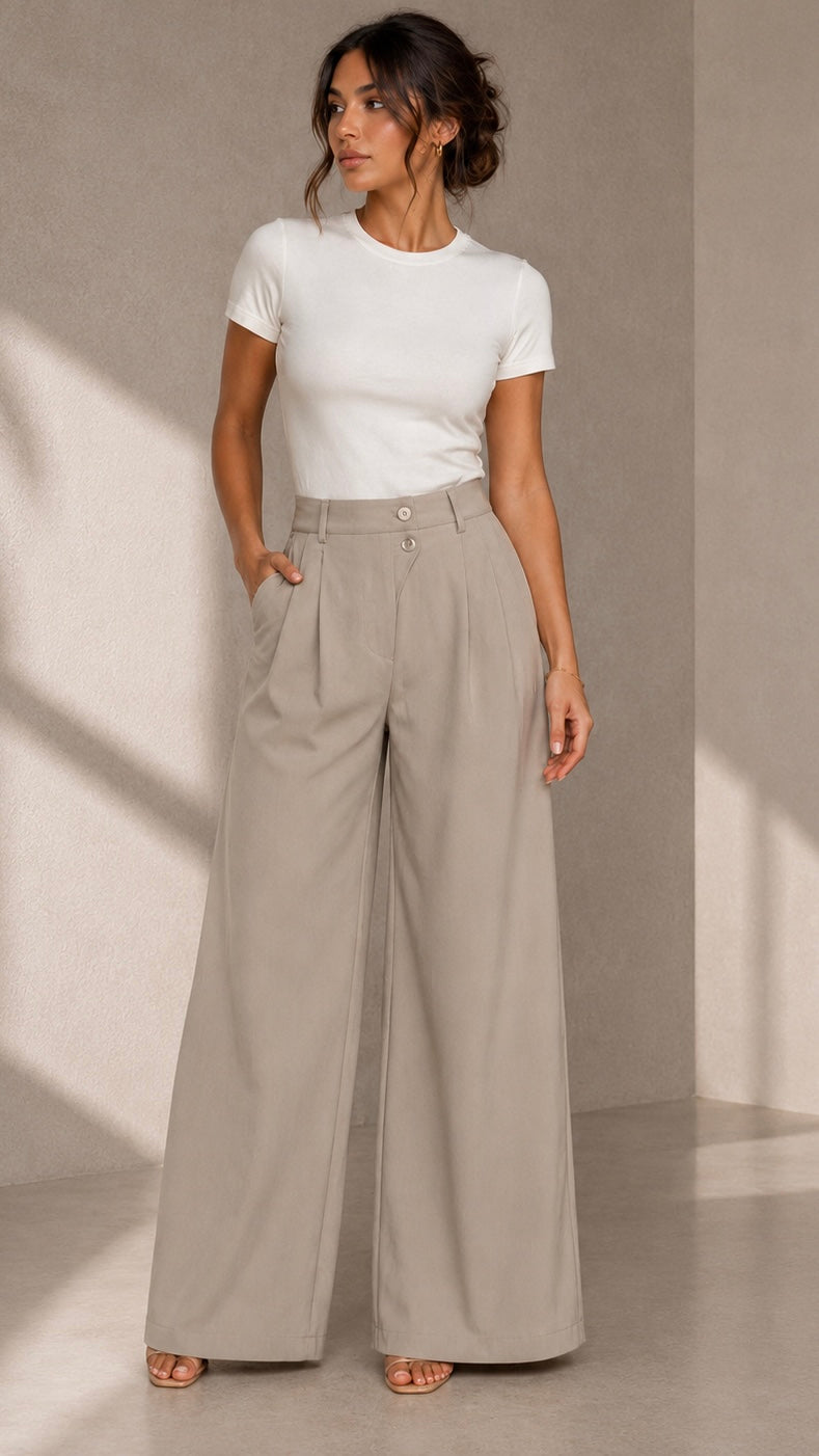 Classic Wide Leg Pants